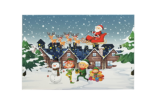 Decorative LED canvas with Christmas And Halloween content,Cartoon content, etc.The LED lights can be multiple colors sush as white/red/green/yellow/blue/purple.